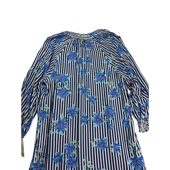 Draper James RSVP Womens Floral Striped Shift Dress Size S New Without Belt - Picture 5 of 10